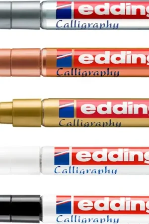 Top Vente Marqueurs peinture brillante calligraphie edding 753, set de 5