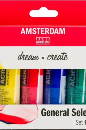 Livraison Express Set de peintures acryliques Talens AMSTERDAM « General Selection 6 »