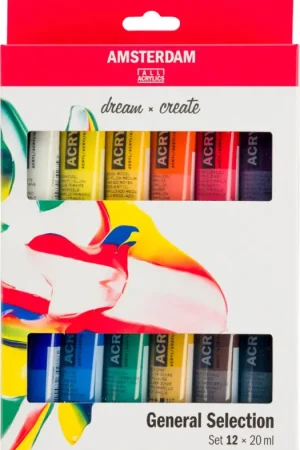 Nouvelle Collection Set de peintures acryliques Talens AMSTERDAM « General Selection 12 »
