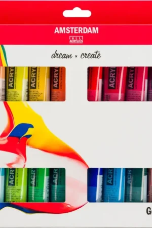 Set de peintures acryliques Talens AMSTERDAM « General Selection 24 » Prix Cassé