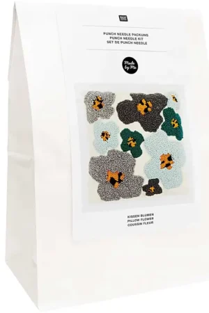Set Punch needle Rico Design « Coussin à fleurs » Livraison Express