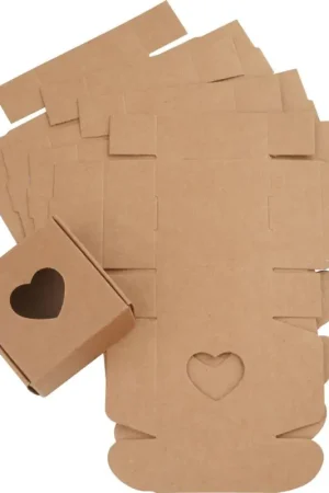 Boîte à plier VBS « Carré avec cœur », 5 pc. Produit De Marque