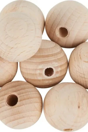 Perles en bois VBS « Ø 25 mm » Usine Directe
