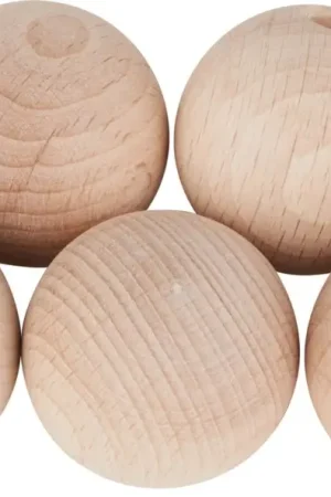 Dernier Modèle Perles en bois demi-percées VBS « Ø 35 mm »