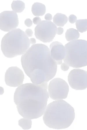Seulement Aujourd'hui Pompons, Blanc