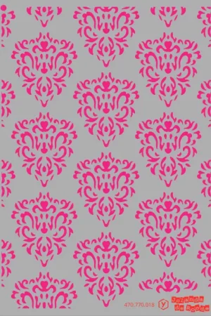Haute Qualité Pochoir « Motifs baroques », A5