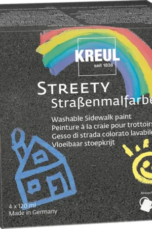 Peinture à la craie pour trottoirs KREUL « Set débutant Streety » Certifié