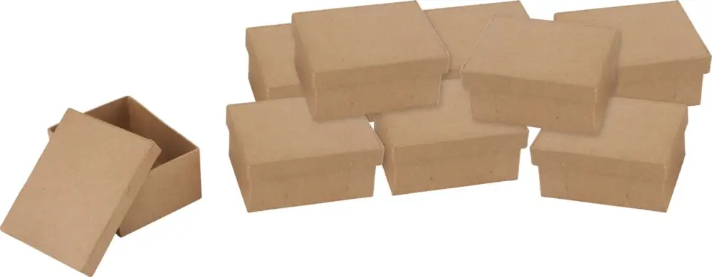 Boîtes en carton VBS « Rectangle », 10 pc. Nouvelle Collection