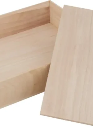 Pas Cher Boîte en bois à couvercle amovible VBS