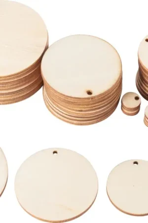 Disques en bois VBS « Tailles variées », 50 pc. Promotion Saisonnière