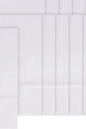 Nouvelle Collection Sachets en papier à fond plat, Blanc