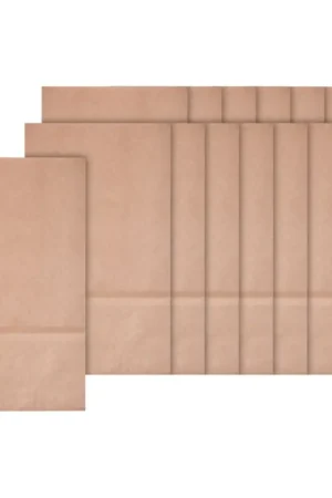 Bon Plan Sachets à fond plat en papier kraft, 15 pc.