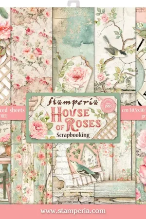 Bloc scrapbooking « House of Roses » Retour Gratuit