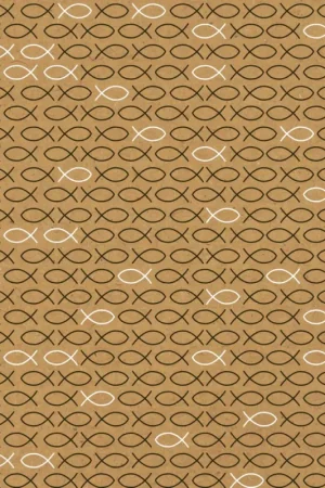 Bon Marché Papier cartonné à motifs vintage « Poissons »
