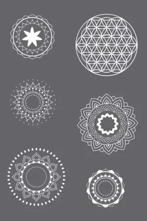 Affaire À Saisir Pochoir « Motifs mandalas », A5