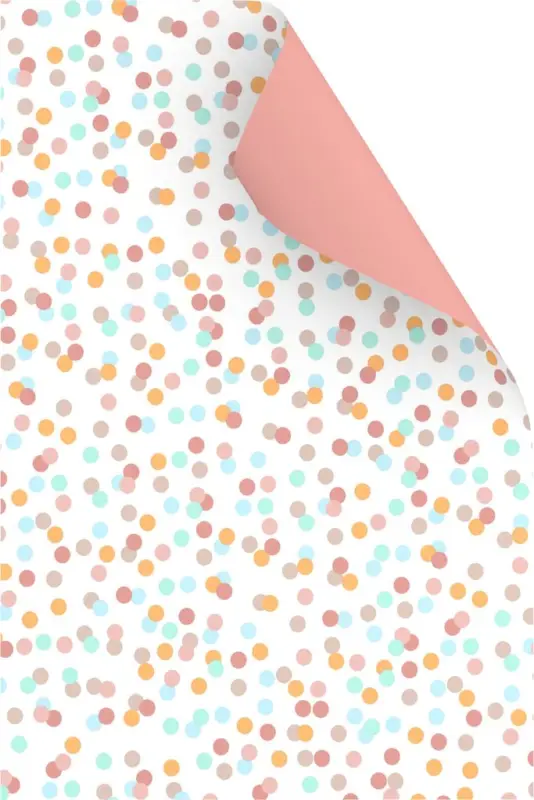 Marque Papier cartonné à motifs « Pois pastel »