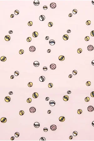 Super Prix Coupon de tissu coton « Billes Rose »