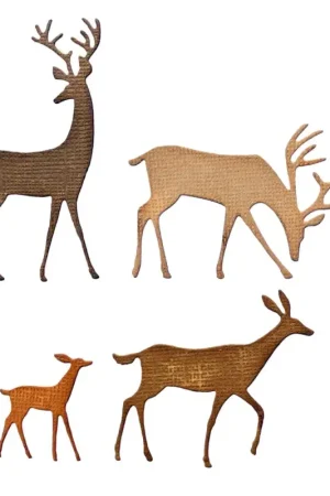 Acheter Direct Gabarit d’estampe Sizzix Thinlits « Darling Deer by Tim Holtz »