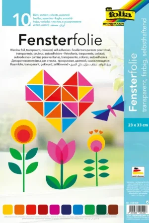 Papier vitrail adhésif, assortiment 10 couleurs Meilleure Vente