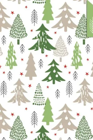 Solde Papier cartonné à motifs « Arbres de Noël »