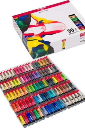 Set de peintures acryliques Talens AMSTERDAM « General Selection 90 » Pas Cher