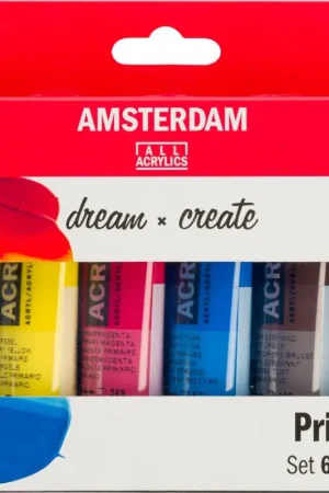 Set de peintures acryliques Talens AMSTERDAM « Primaire », 6 x 20 ml Acheter En Ligne