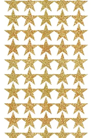 Stickers « Etoiles Or », 200 pc. Vente Directe