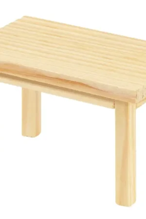Remise Table en bois miniature, rectangulaire