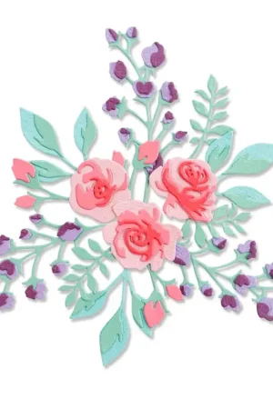 Gabarit d’estampe Sizzix Thinlits « Floral Layers 2 » Populaire