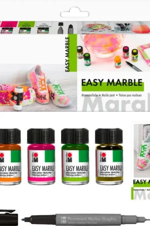 Set Marabu EASY MARBLE NEON Prix Réduit