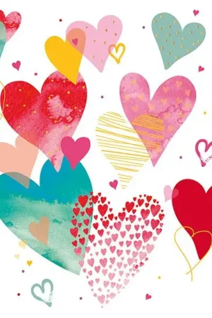 Serviette « With love » Achat Immédiat