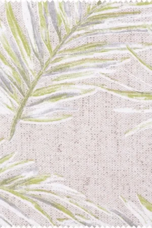 Offre Du Jour Tissu imprimé aspect lin au mètre « Oasis »