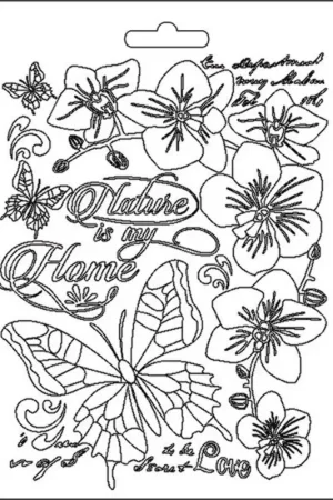 Achetez Aujourd'hui Moule à texture 3D « Orchidée & papillon »