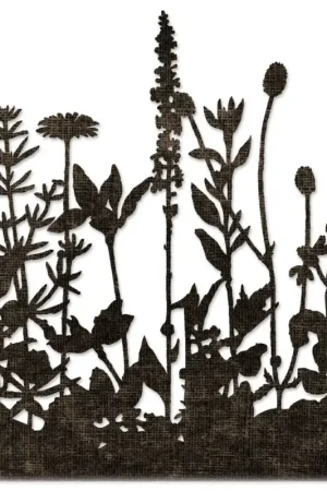 Offre Limitée Gabarit d''estampe Sizzix Thinlits « Flower Field by Tim Holtz »