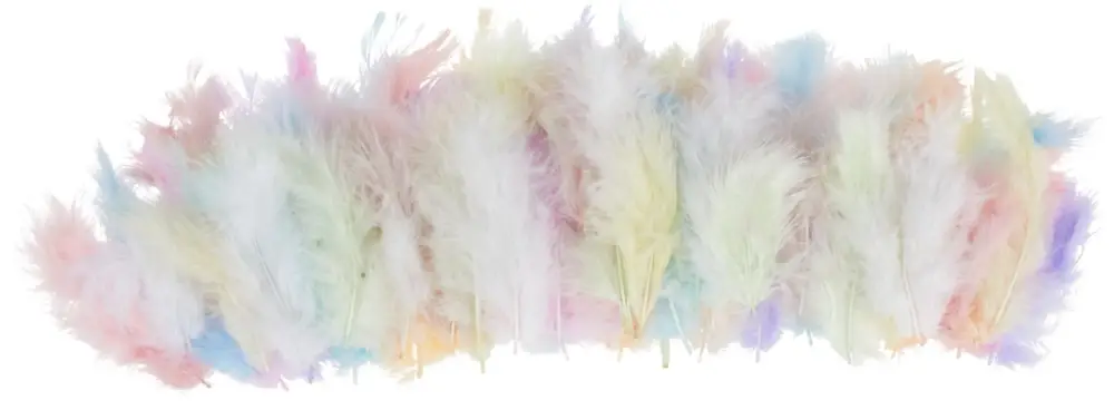 Nouvelle Collection Mélange de plumes duveteuses "Pastel