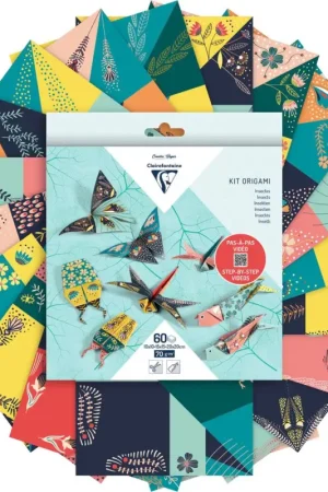Assortiment de papier de pliage « Insectes » Prix Choc