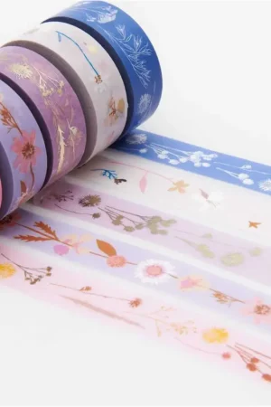 Paiement Sécurisé Set de masking tapes « Fleurs séchées »