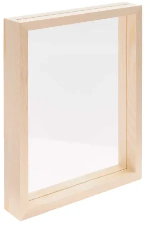 Nouvel Arrivage Cadre en bois naturel à double vitre acrylique Rico Design