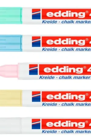 Commander Vite Set de 5 marqueurs craie edding 4085 « Pastel »
