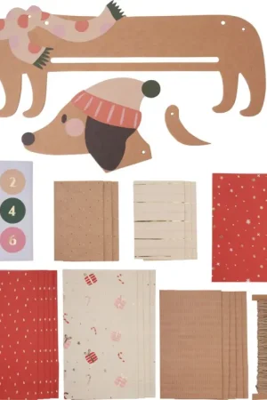 Seulement Aujourd'hui Set calendrier de l'Avent « Teckel de Noël »