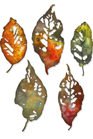 Meilleur Choix Gabarit d’estampe Sizzix Thinlits « Leaf Fragments by Tim Holtz »