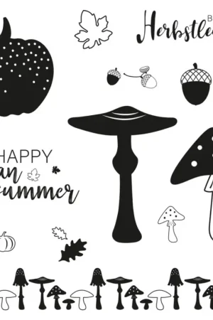 Commander Vite Tampons Clear Stamps « Lueurs automnales »