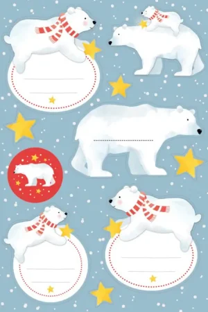 Certifié Etiquettes & autocollants « Voyage de Noël »