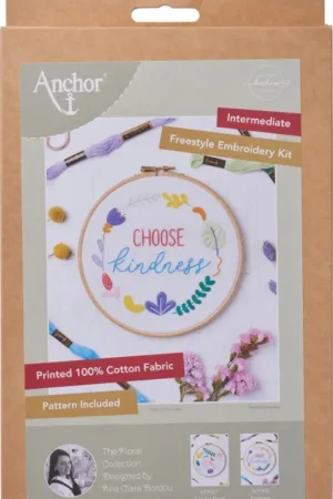 Livraison Express Kit de broderie Anchor Freestyle « Kindness - Ana Clara Bordou »