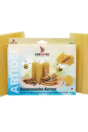Set bougies alvéolées en cire d'abeille Paiement Sécurisé