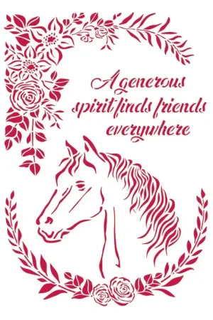 Pochoir « Horse Love » Affaire À Saisir
