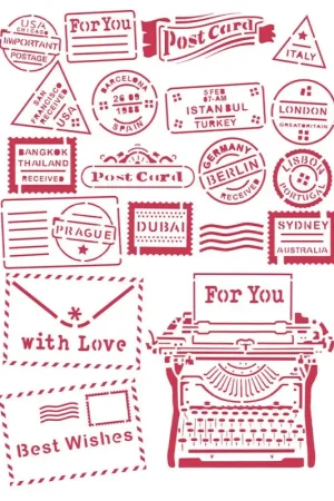 Meilleur Prix Pochoir « Postcard for you »