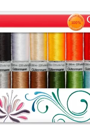 Réduction Set de fils à broder pour machine Gütermann