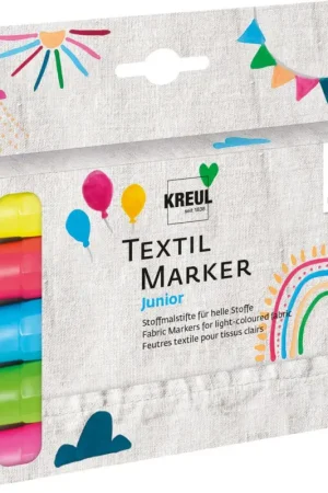 Offre Exclusive Textil Marker medium KREUL « Junior », set de 5
