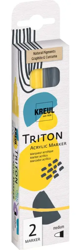 Triton Acrylic Marker medium KREUL « Natural Pigments », set de 2 Acheter Direct